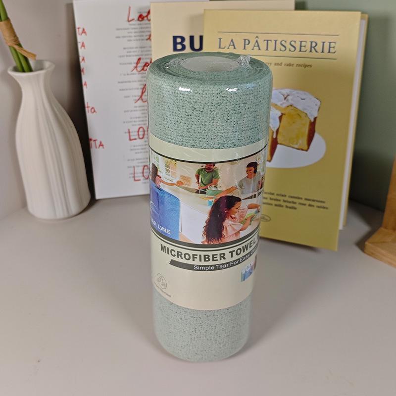 Hand-Tear No-Lint Absorbent Dishwashing Cloth: Non-Stick, Oil-Free, Disposable Kitchen Rag