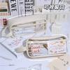 Pencil Pouch Transparent Students Pencil Bag Stationery Holder Bag Pencil Storage Bag Pen Case