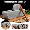 New Chinese Style Mill Grinder Set Crusher Roller Tea Tray Seasoning Mills Traditional Chinese Medicine Grinding Machine Decor