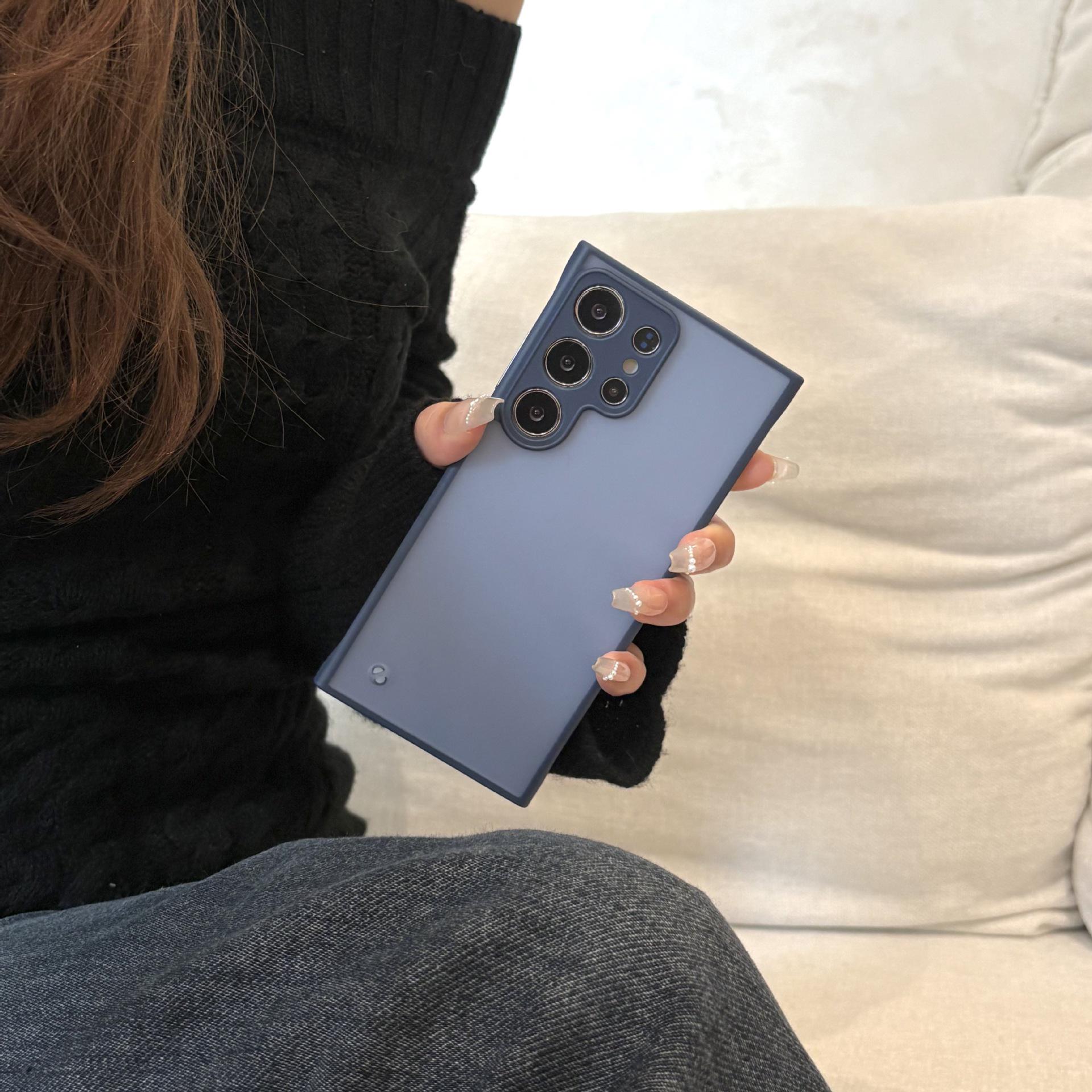 

Магнитный чехол для телефона Samsung S25 Ultra, матовый, ударопрочный, с ощущением кожи, для S24 Plus S24
