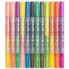 24-Color Dual-Tip Glitter Marker Set for Journaling, Painting & Graffiti