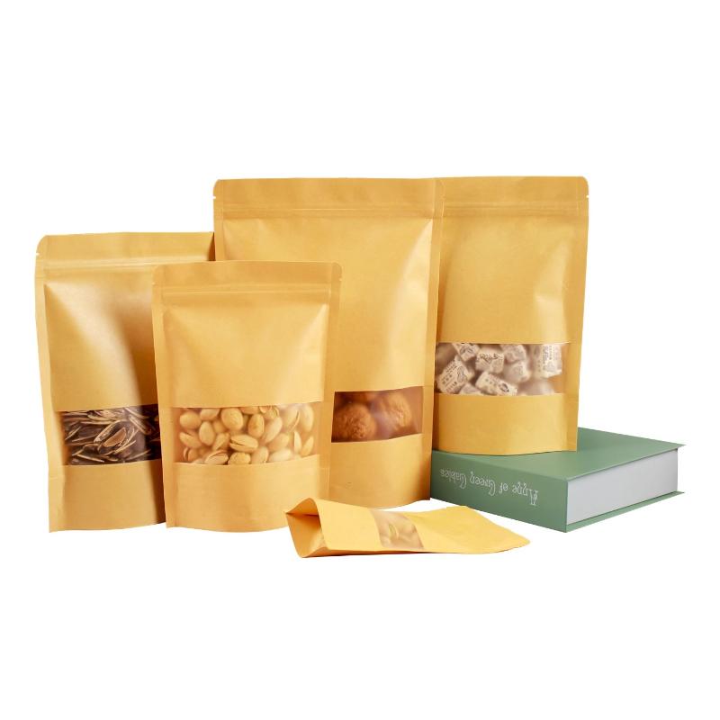 Kraft Paper Self Sealing Bag, Thickened Food Grade Package Sack Moisture Proof Sealed Tea Snack Bag Pu Erh Tea/pastry/coffee Beans/sample Packaging