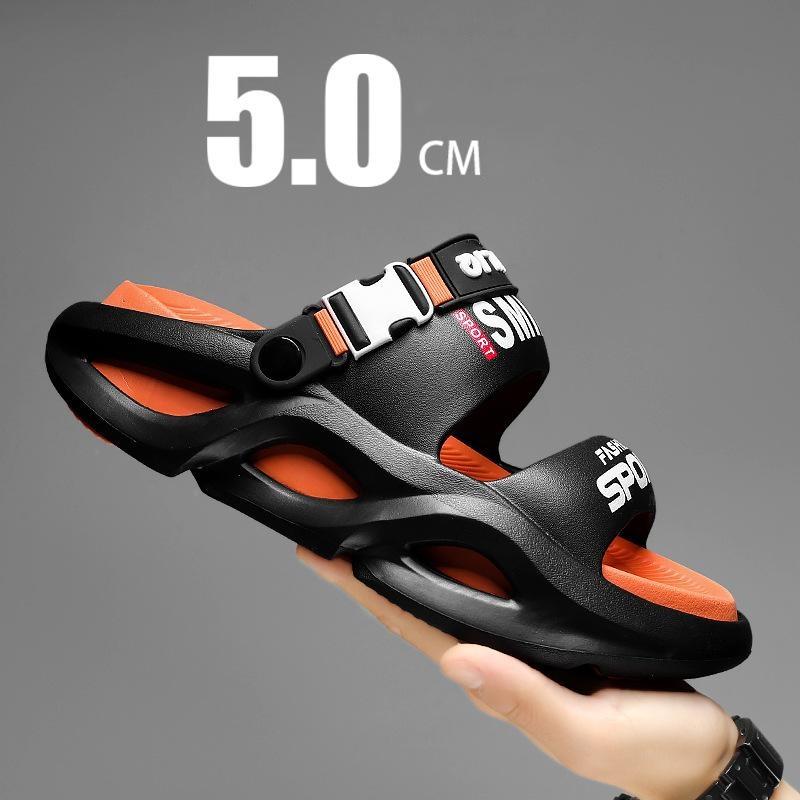 Sandalias de Verano para Hombre Ultra-Cómodas con Suela Gruesa de Material EVA Transpirable para Actividades en Interiores y Exteriores para la Playa, Piscina, Parque Acuático