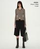 MUSINSA STANDARD WOMAN Women'S Ribbed Slim Hooded Knit Zip-Up [Taupe]