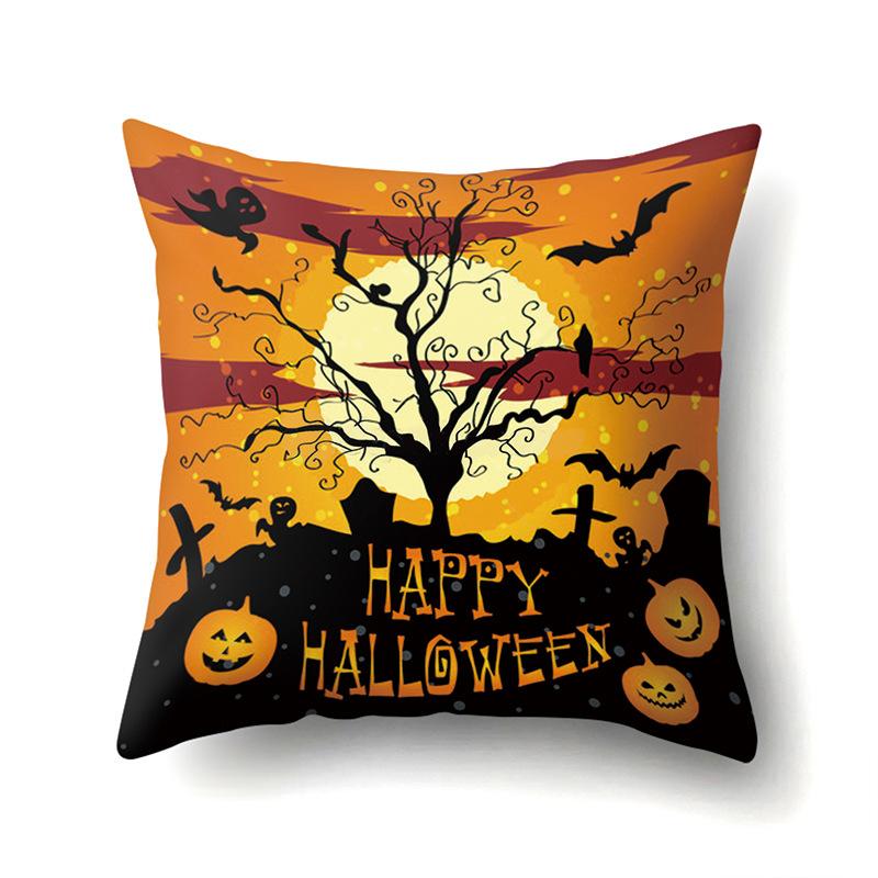 Halloween Kissenbezug Auto Lendenkissen Kürbis Sofa Kissenbezug Büro Zuhause Wohnzimmer Kissenbezug