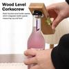 2pcs 2 in 1 Wooden Bottle Opener Practical Leveler with Opener  Kitchen Measuring