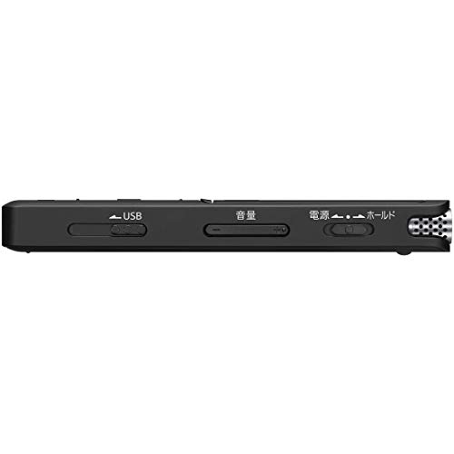 Sony IC Recorder USB 4GB Slim and Lightweight with S-Mic System, Up to 22 Hours of Continuous Use, Clear Voice Function, Black (ICD-UX570F B)