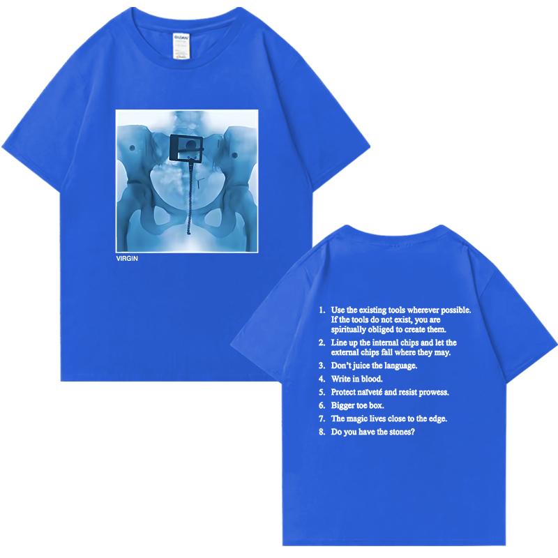Fashion 2025 Virgin Album Double Sided Print Tee shirt Lorde Singer Graphic short sleeve Men Women t-shirts 100% Cotton Unisex