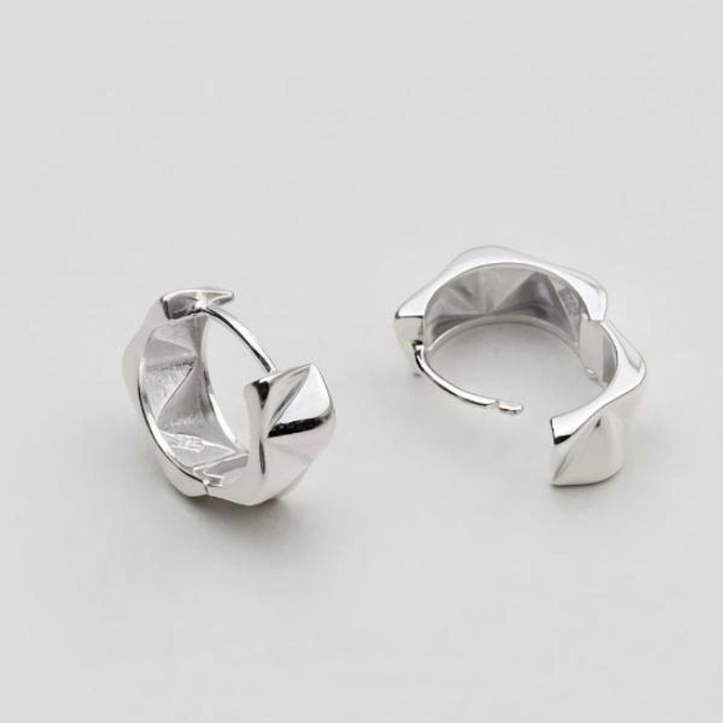 Women's Accessories Bold Curved One-Touch Earrings