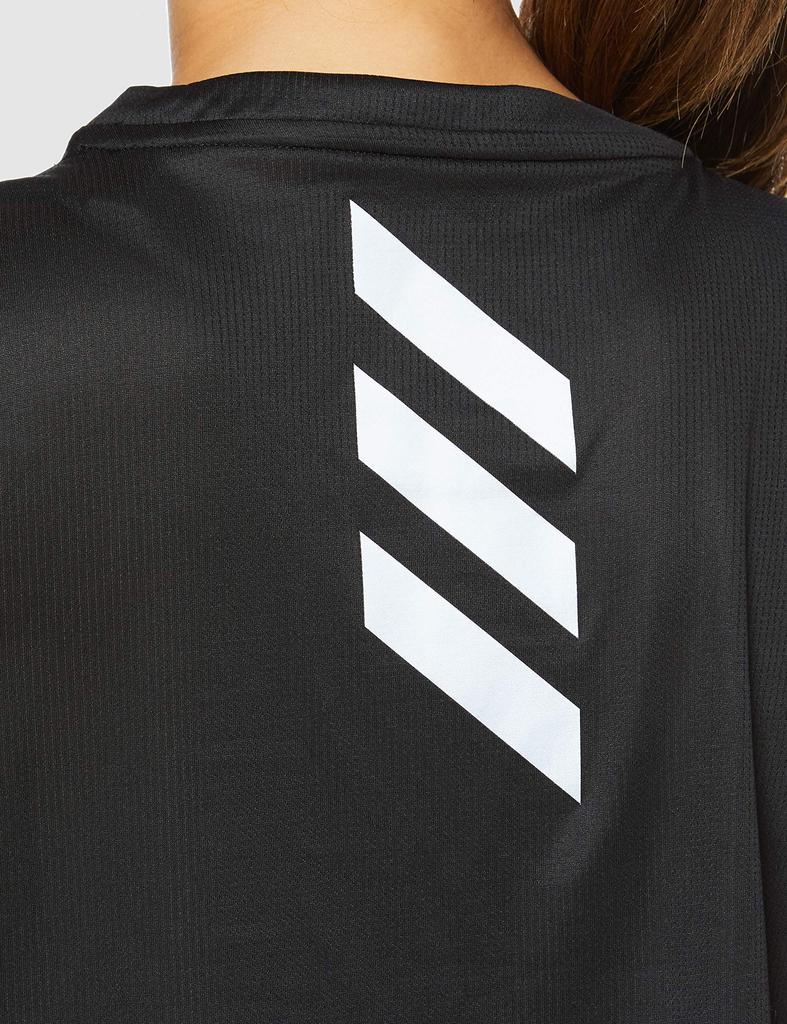 Running Short Sleeve Fast Prime Blue Short Sleeve JLD42 Silver Equivalent To Japanese Size S [Adidas] T-Shirt T-Shirt Women's Black/Reflective