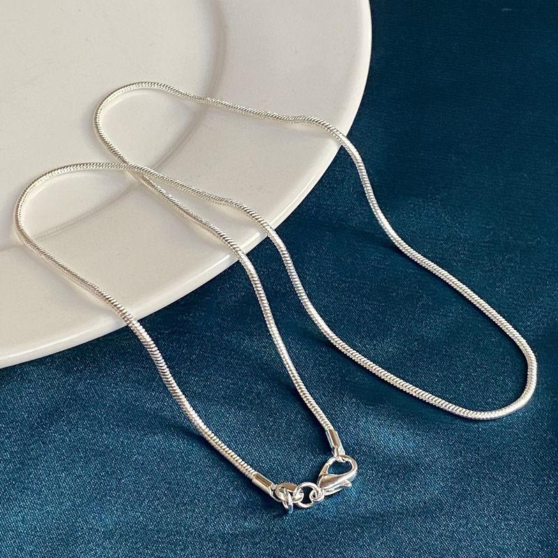 

Charm 925 sterling silver 16-30 Inches 1MM Snake Chain Necklace For Women Fashion Wedding Party Gift Jewelry Necklace Wholesale 65cm