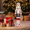 Gingerbread Nutcracker Christmas Decor 14 Inch Wooden Gingerbread Man Nutcracker Soldier Wooden Table Centerpiece For Desktop
