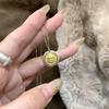 Real Gold-Plated Nickel Silver Yellow Dzambala Necklace with Artistic Buddha Pendant