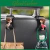 Cute Cartoon Car Seat Back Hooks Complete Collection Of Car Interior Decorations Plastic Material Grey Hat Couple 1 Pair Hooks