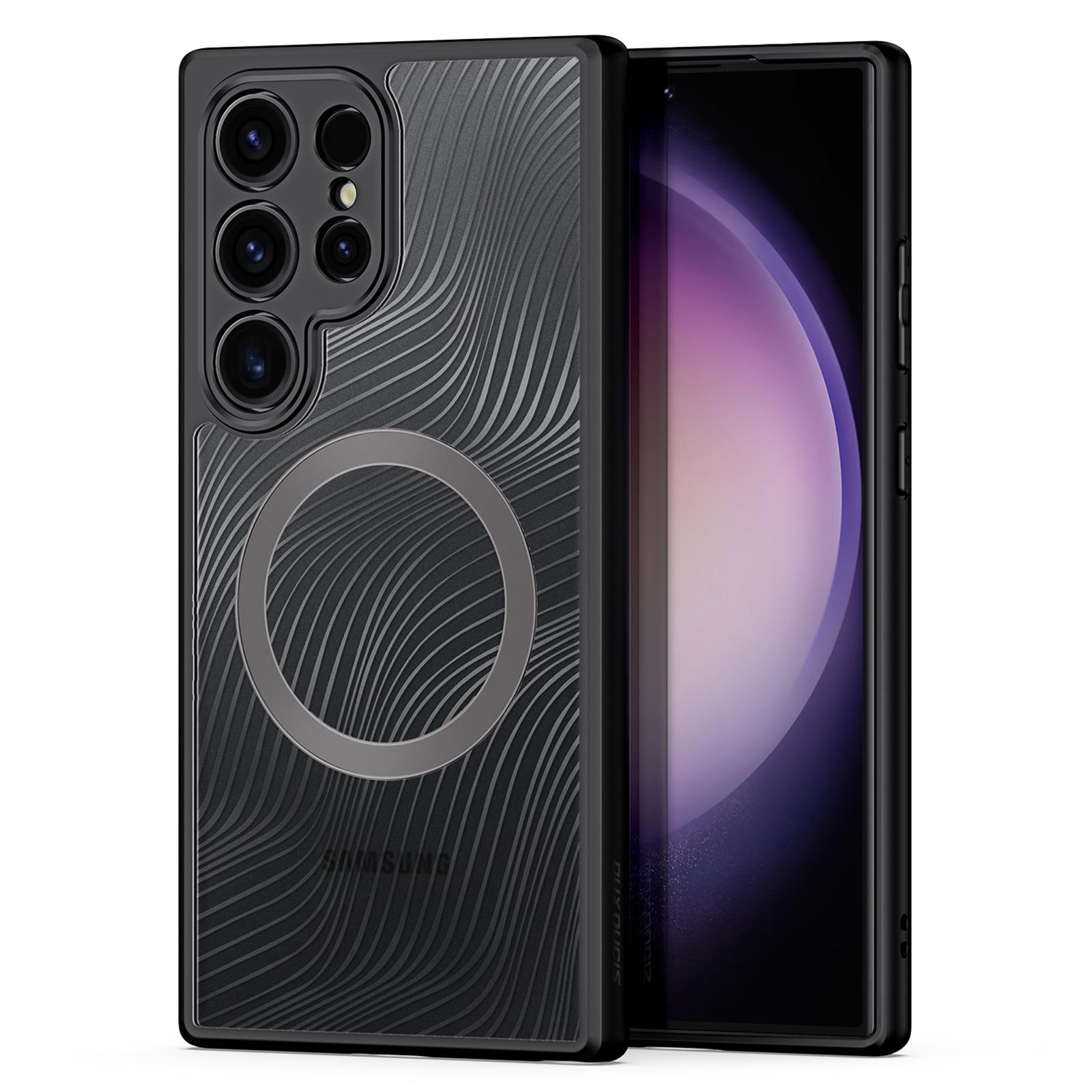 

DUX DUCIS Aimo Series for Samsung Galaxy S24 Ultra Case Compatible with MagSafe TPU+PC Matte Phone Case (REACH) Black