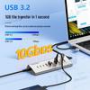 BlueShuo USB 3.2 10-Port Typ-C Hub Splitter für Laptops & Desktops