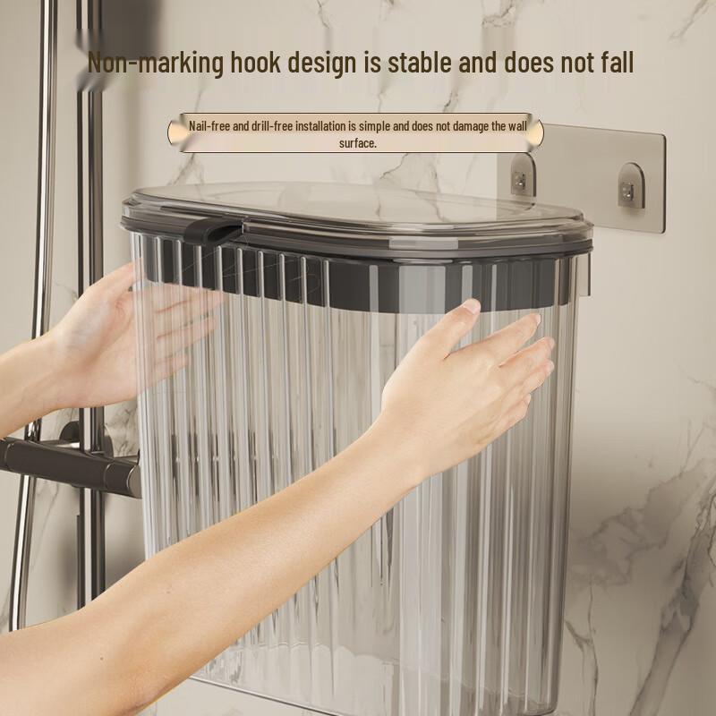 Youqin Wall-Mounted Laundry Hamper with Lid