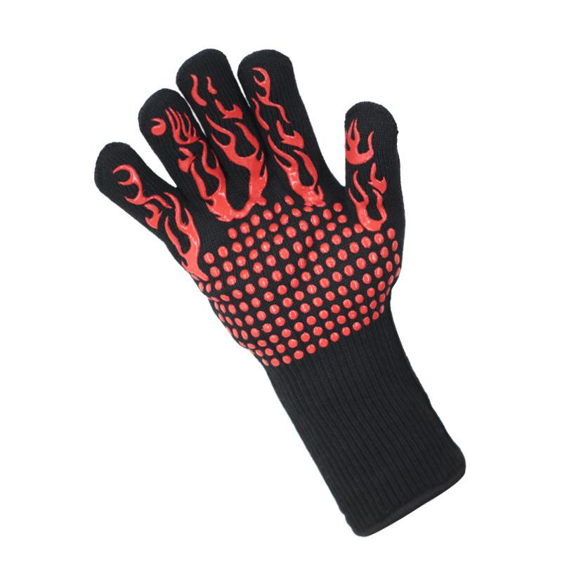 Heat-Resistant Flame Retardant Silicone BBQ Oven Gloves