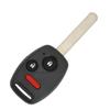 3‑Button Car Key Fob with Chip MLBHLIK‑1T 313.8Mhz Plastic Black High Sensitivity Replacement For Fit 2007‑2013