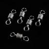Fishing Rolling Swivel Connector Stainless Steel Solid Ring Bearing Barrel Heavy Duty Ball High Quality Durable High Strength