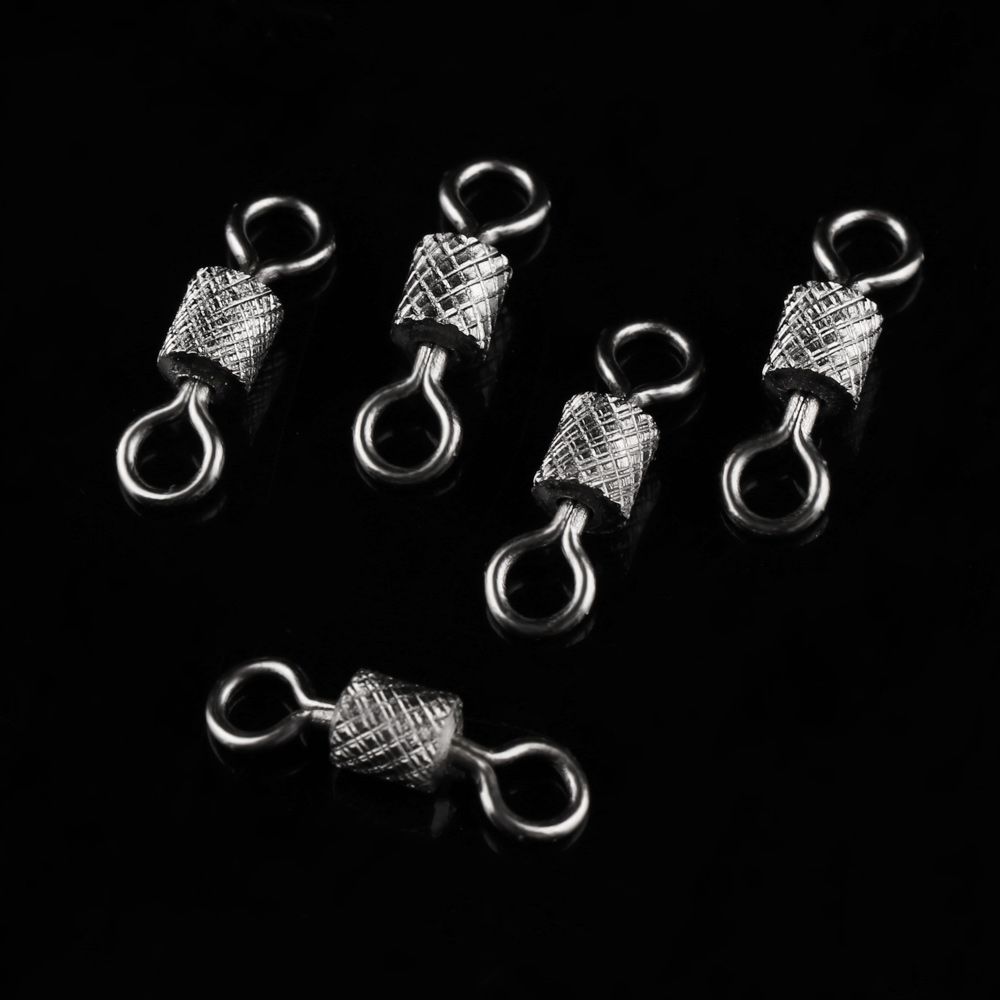 Fishing Rolling Swivel Connector Stainless Steel Solid Ring Bearing Barrel Heavy Duty Ball High Quality Durable High Strength