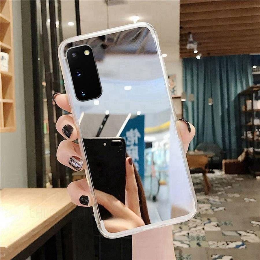 Makeup Mirror Bling Silicone Case For Realme 9 Pro OPPO A96 A54 A74 A94 A79 5G A76 A53 A16 A38 A57 A77 A60 Cover