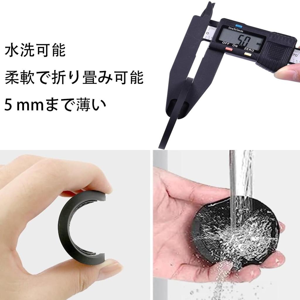 HUIKKJP Car Glitter Cup Holder 70mm 2 Pieces Non-Slip Mat, Vinyl, Anti-Slip, Vibration-Dampening, Round, Diameter, Black,