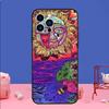 Hippy Hippie Psychedelic Art Case For iPhone 16 15 13 11 14 Pro Max 12 Mini Plus XR X XS Max Silicone Phone Cover