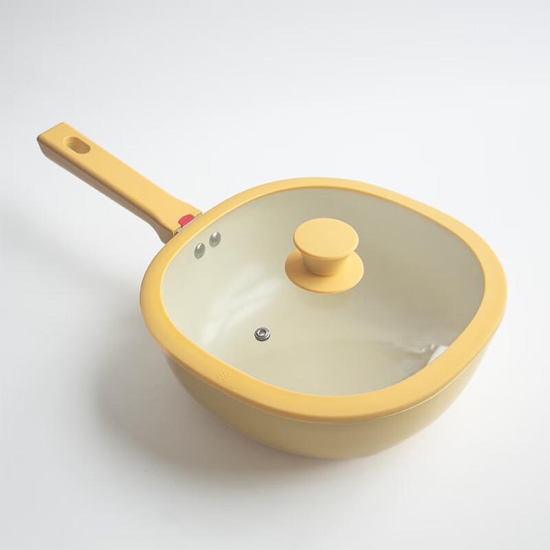 WuTuo 24CM Ceramic Non-stick Frying Wok