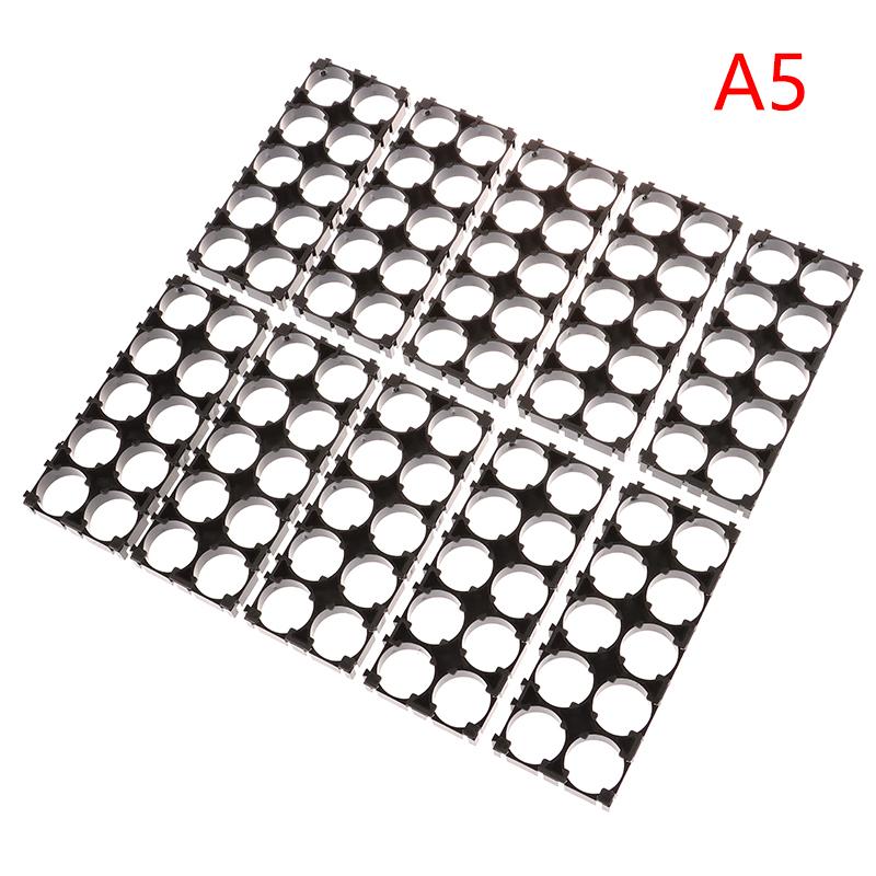 10Pcs 18650 Battery Holder Safety Anti Vibration Holder Bracket Li-ion Cell Holder Cylindrical Plastic Case