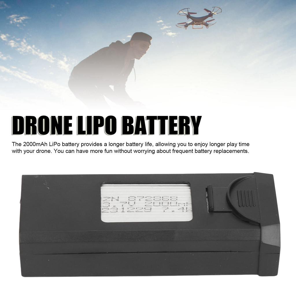 3.7V 2000mAh LiPo Battery Lightweight Drone Lithium Battery For LSRC S2S Brushless RC Drone Accessories