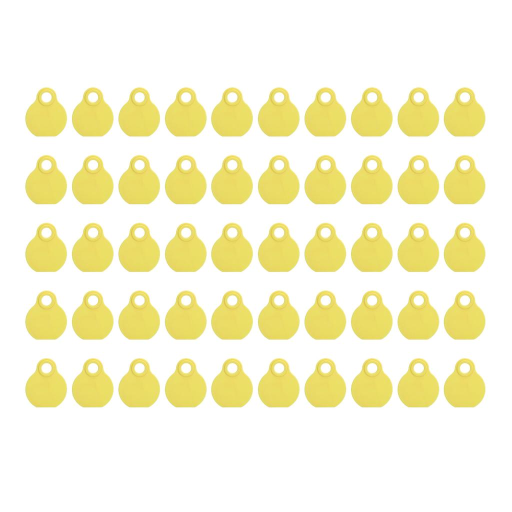 50pcs Livestock Neck Tags TPU High Durability Flexibility QR Code Blank ID Tag for Cattle Ranch Management