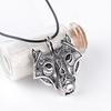 Funny Norse Mythology Viking Wolf Head Pendant Necklace Pendant Vintage Original Animal Jewelry