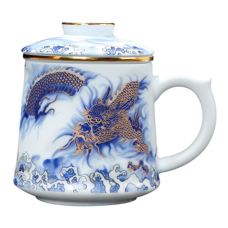 Longteng Shengshi office cup tea separation filter water cup single household tea cup company business gift