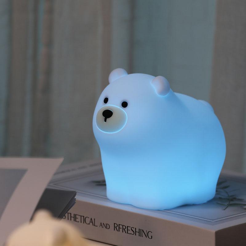 Nová Koala Paiping Lehká USB Nabíjení Druhá Úroveň Stmívání Časovač Barevný Gradient Kreslená Koala Silikonové Světlo Vánoce