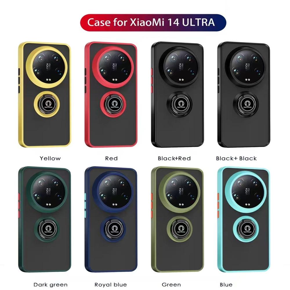 Magnetisk Ringholder Telefondeksel For Xiaomi 13T 14 Ultra 13 12T 12 12S 11T 11 10T 10 Pro Lite Støtsikre Matte Deksel Funda