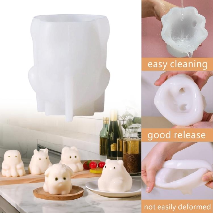 Cartoon Cute Animal Puddings Silicone Molds Fondants Molds Bakings DIY Supplies