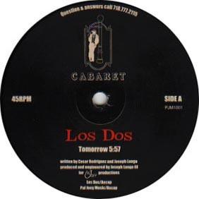 

12inch Record LOS DOS - Tomorrow / Mi Savor PJM1001 Cabaret 2000 US Dance & Electronica Used