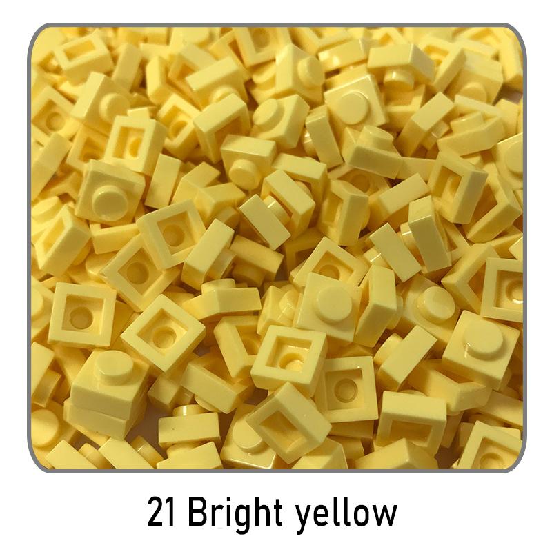 500Pcs Diy Pixel Art Building Blocks Thin Figures Bricks Compatible With 3024 1X1 Square Bricks Bulk Assemble Toys Gift For Chil