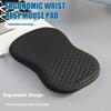 Ergonomic Mouse Pad with Wrist Rest Anti-Slip Base Memory Foam Massage Design Smooth Surface Wrist Support