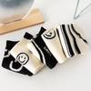 Women's Black Smiley Face Low-Cut Boat Socks - Summer Thin & Breathable Cartoon Design