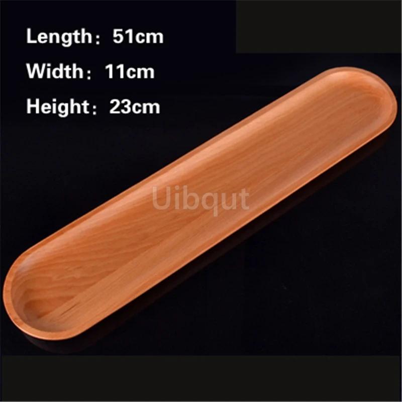 Piatto rettangolare a ventaglio per sushi Contenitore per sashimi Tavola di bambù Stoviglie giapponesi in bambù Tavola di legno per sushi