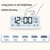 Multi-function Digital Clock LED Brightness Adjustable Temperature and Humidity Display Dual Mode Alarm Clock
