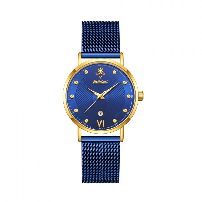 Yalalusi Luxury Dw Watch Mesh Strap Women'S Watch Couple Watch Calendar Quartz Watch Light Luxury Waterproof Ladies Watch