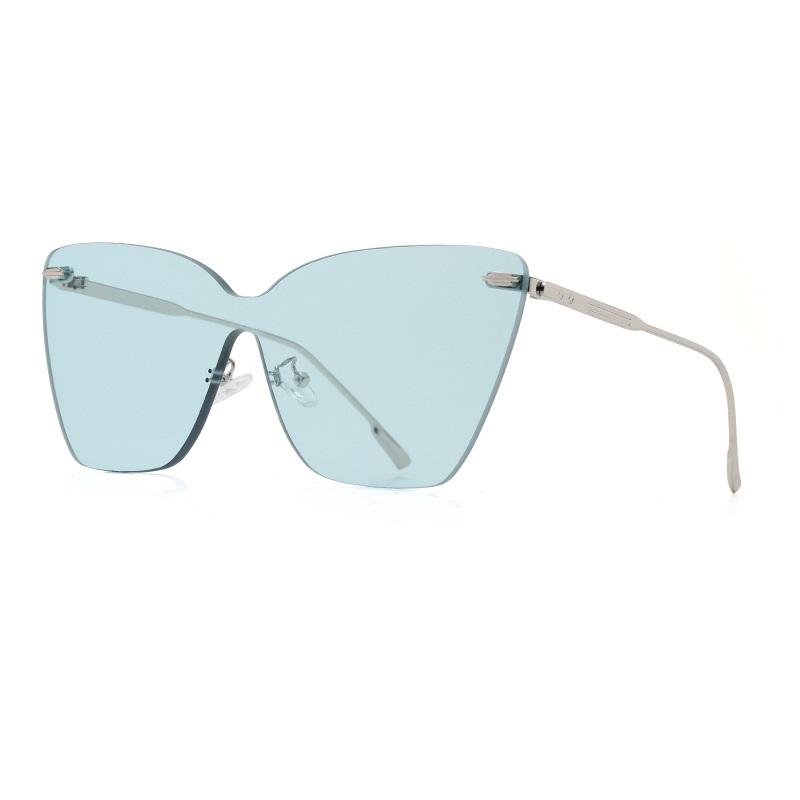 

AORON, безрамные солнцезащитные очки для мужчин и женщин, модный дизайн, солнцезащитные очки для рыбалки и вождения, UV400, защитные очки серебряный/синий