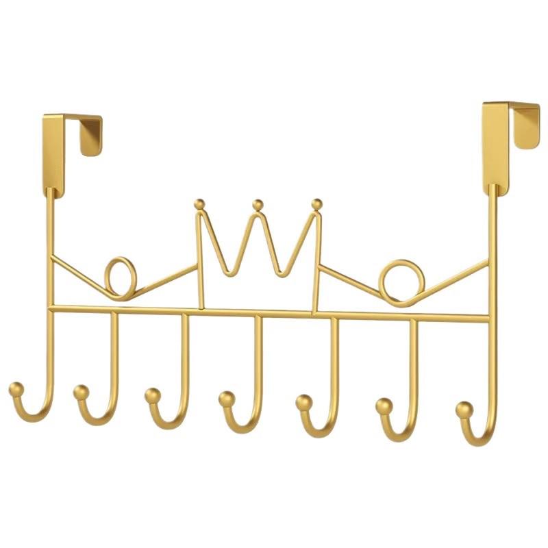 Over-the-Door No-Drill Clothes Rack with Extended and Thickened Hooks for Storage and Organization