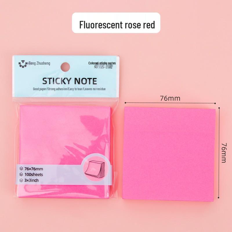 Creative Colorful Heart-shaped Sticky Notes Memo Pad for Students