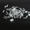 100Pcs Fishing Aluminum Crimp Sleeves Kits Single Barrel Crimping Loop Sleeve Assortment Fishing Line Tube Connector Set