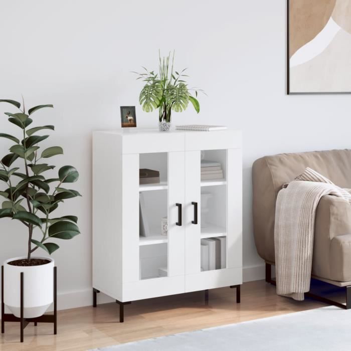 VidaXL Buffet blanc 69,5x34x90 cm bois d'ingénierie 827788