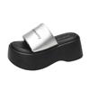 Thick-soled Slippers Women's Fashion Outer Wear In the Summer of 2025 New Versatile Height Increase 8cm Small Muffin One-word Drag